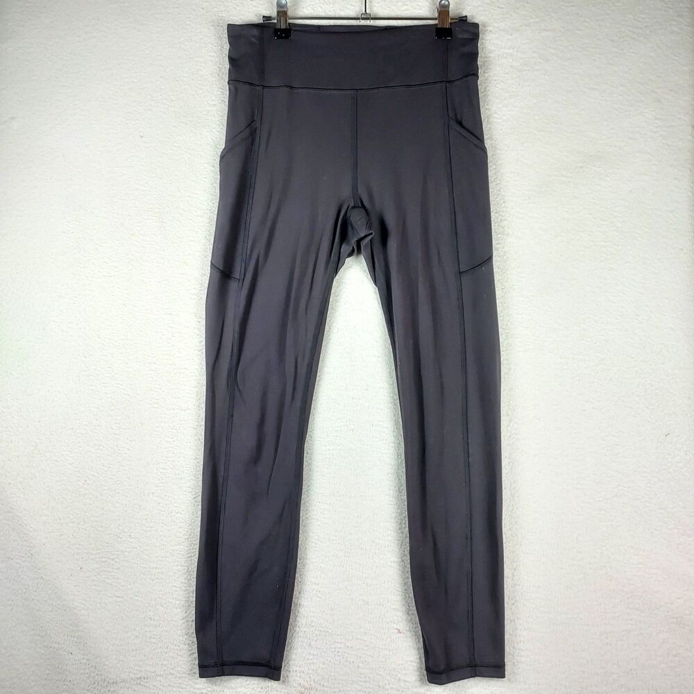 Lululemon High Rise Pocket Leggings Black Size 8 Athletic Yoga Pants